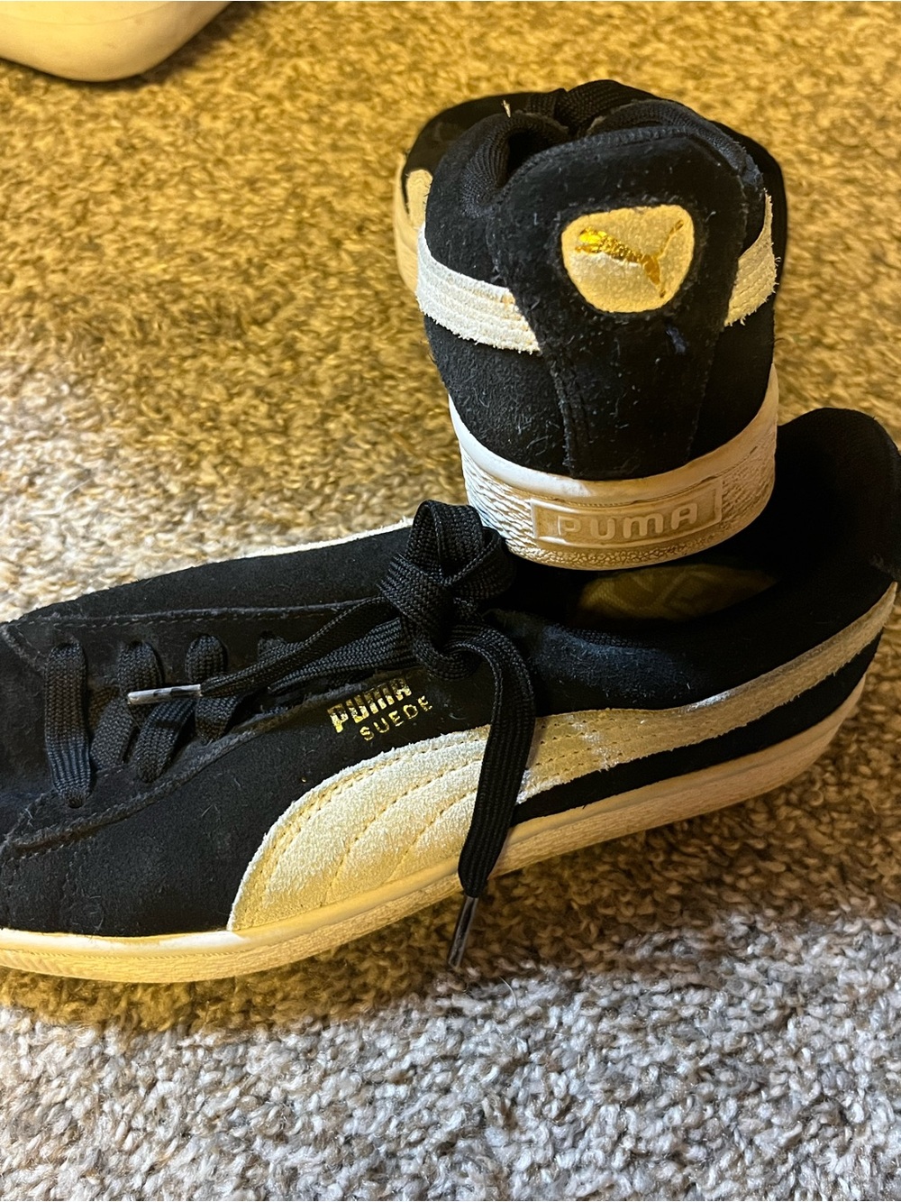Puma Suede Classic Sneakers in Black and White